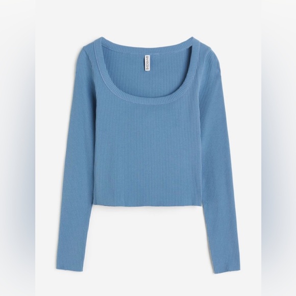 H&M Ribbed Square Neck Top - Picture 4 of 12